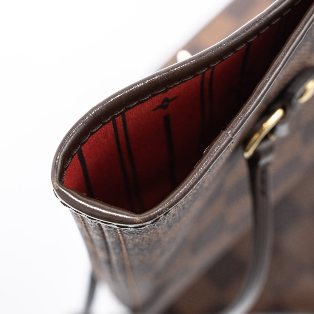 LOUIS VUITTON NEVERFULL MM DAMIER EBENE CANVAS GHW