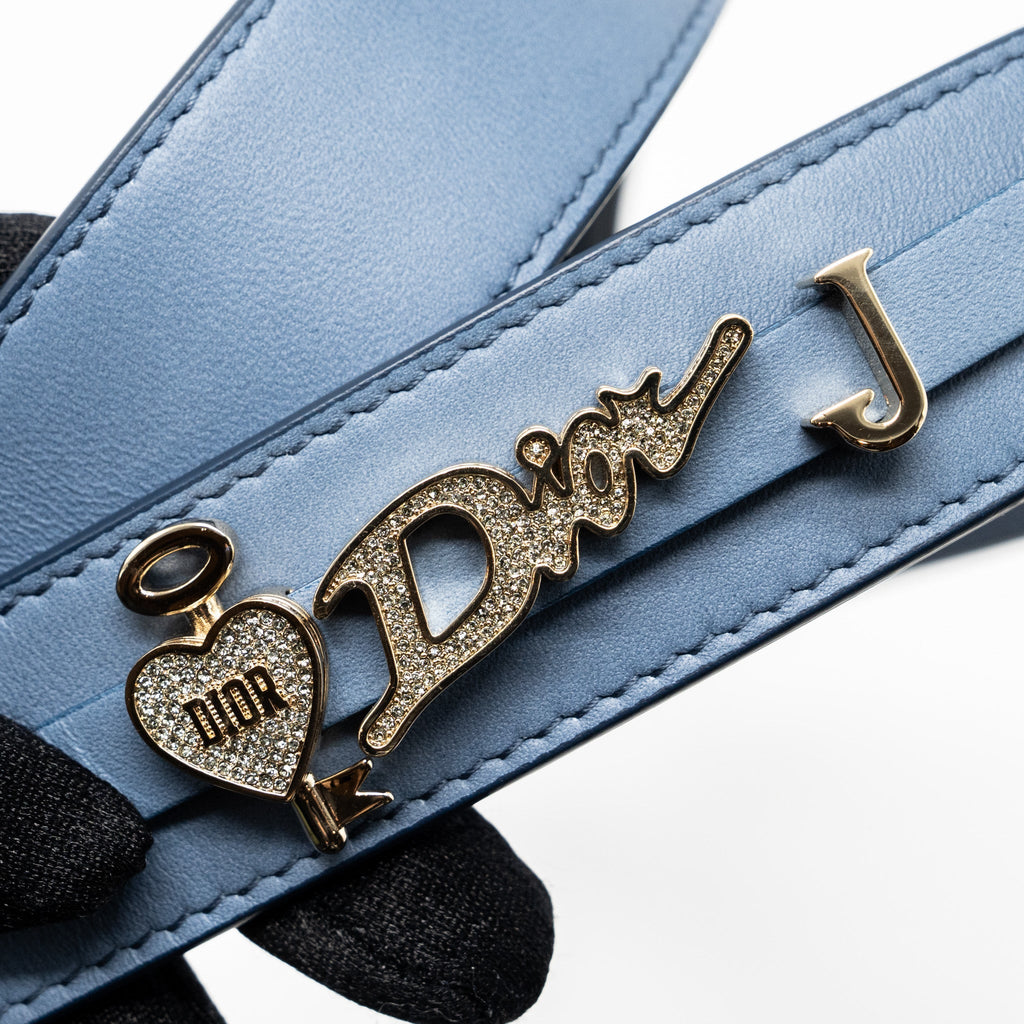 DIOR MY ABC DIOR SMALL LADY DIOR CANNAGE LAMBSKIN BLUE GRADIENT LGHW