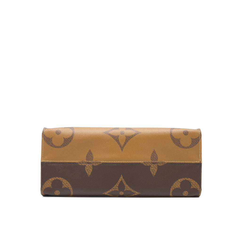 LOUIS VUITTON ON THE GO MM MONOGRAM COATED MONOGRAM REVERSE CANVAS GHW