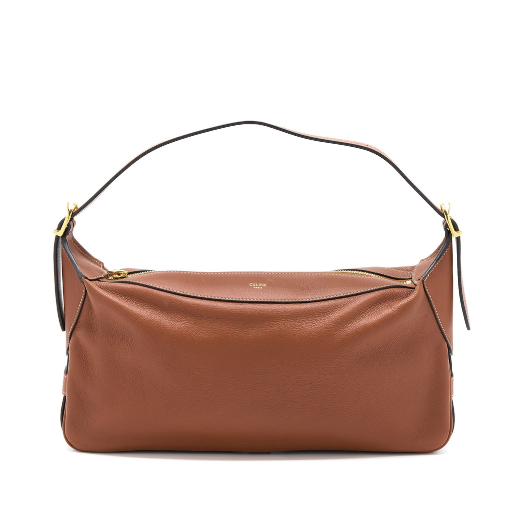 CELINE MEDIUM ROMY SUPPLE CALFSKIN TAN GHW