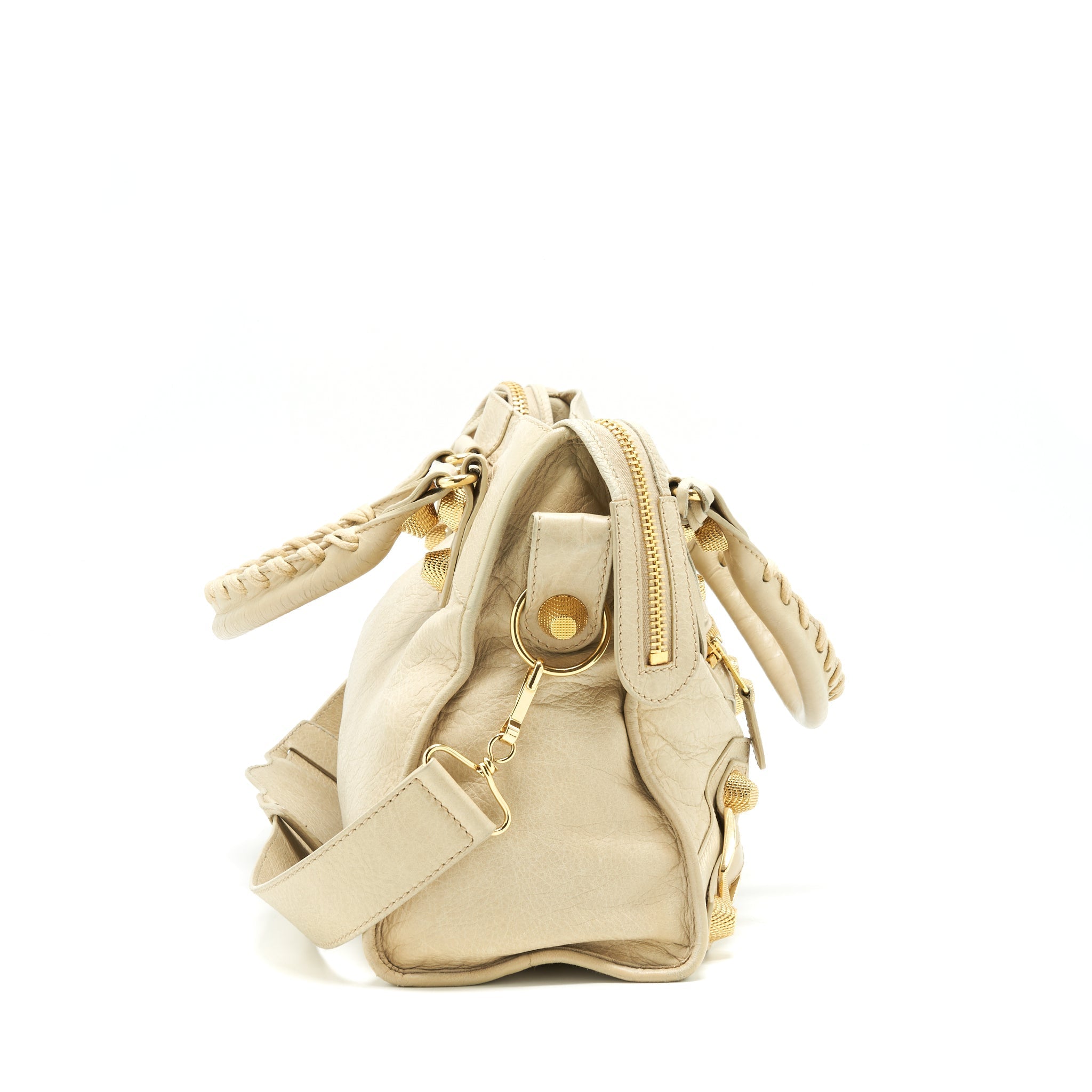 BALENCIAGA GIANT CITY BAG BEIGE GHW