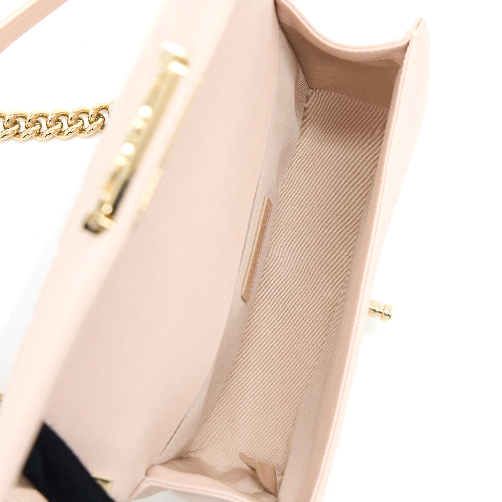 CHANEL MEDIUM BOY BAG CHEVRON CAVIAR LIGHT PINK LGHW