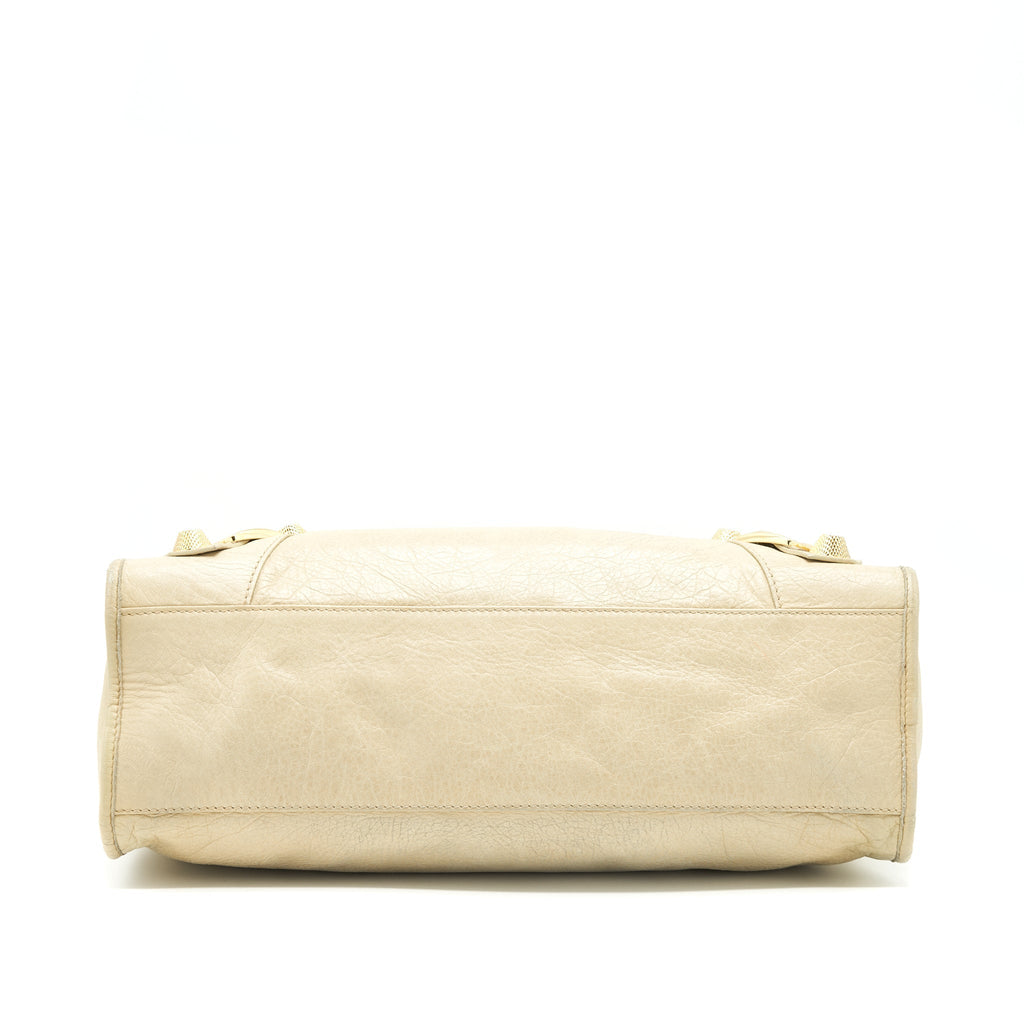 BALENCIAGA GIANT CITY BAG BEIGE GHW