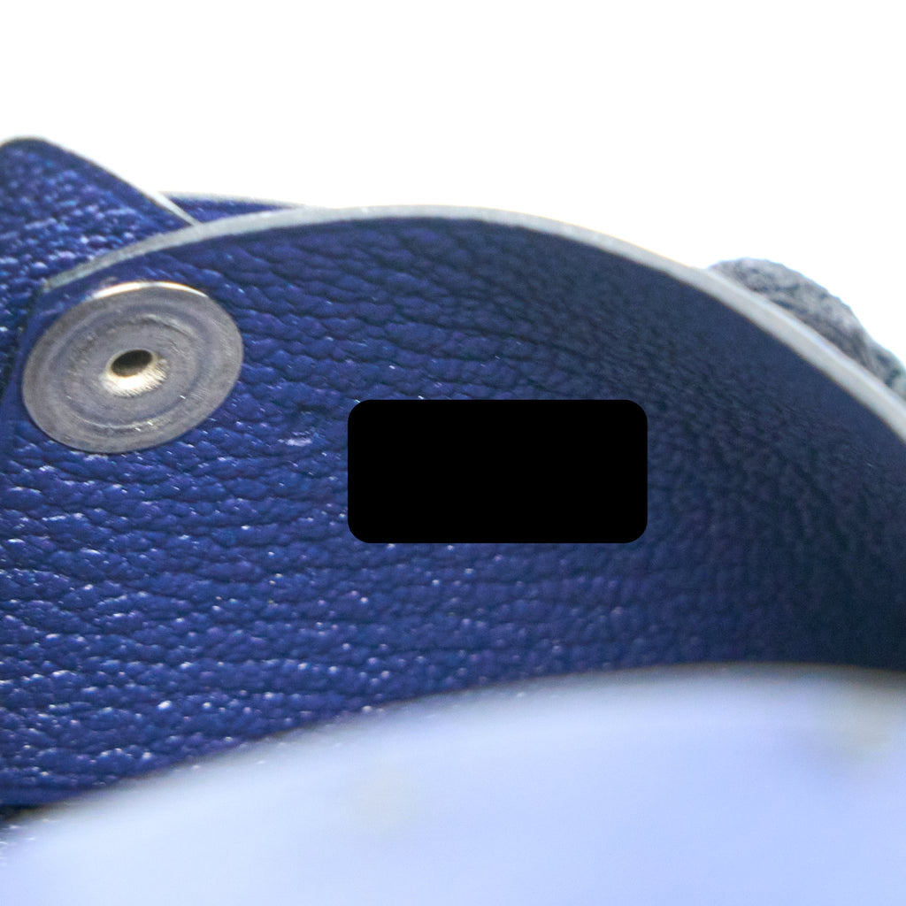 HERMES CALVI CARD HOLDER OSTRICH BLUE SHW