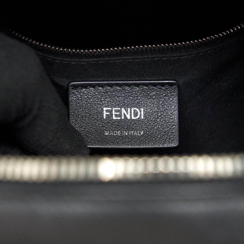 FENDI MONSTER BACKPACK BLACK/YELLOW FUR