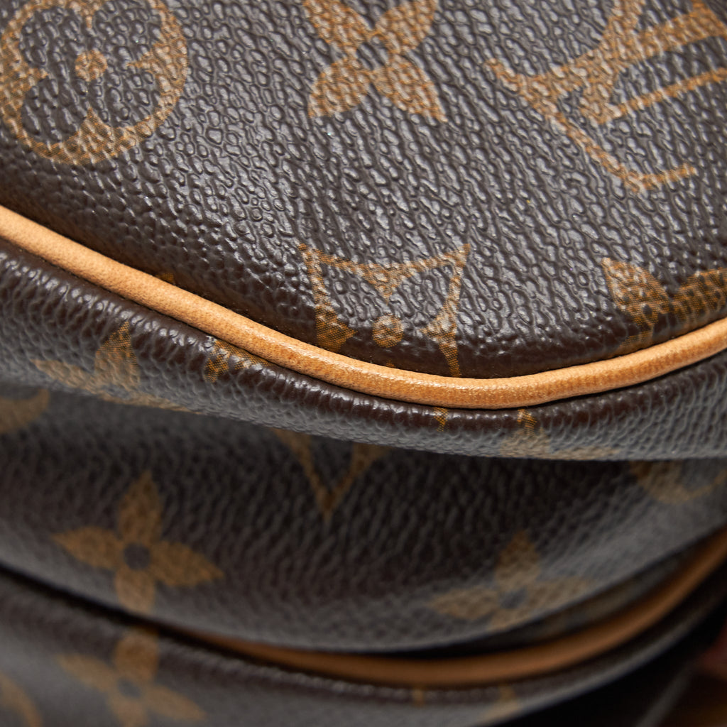 LOUIS VUITTON VINTAGE DOUBLE SIDE CROSSBODY BAG MONOGRAM CANVAS GHW
