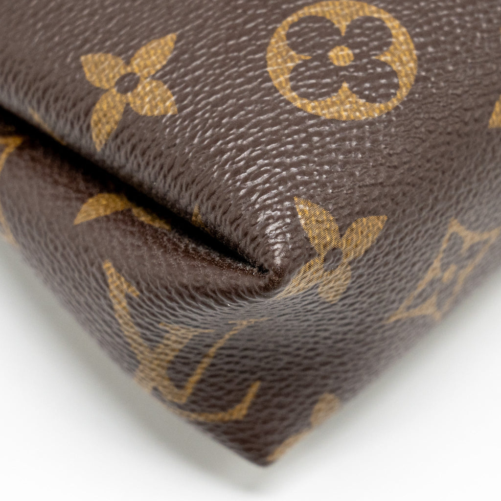 LOUIS VUITTON PALLAS CLUTCH MONOGRAM 2 WAY SHOULDER BAG MONOGRAM CANVAS/LEATHER BLACK GHW