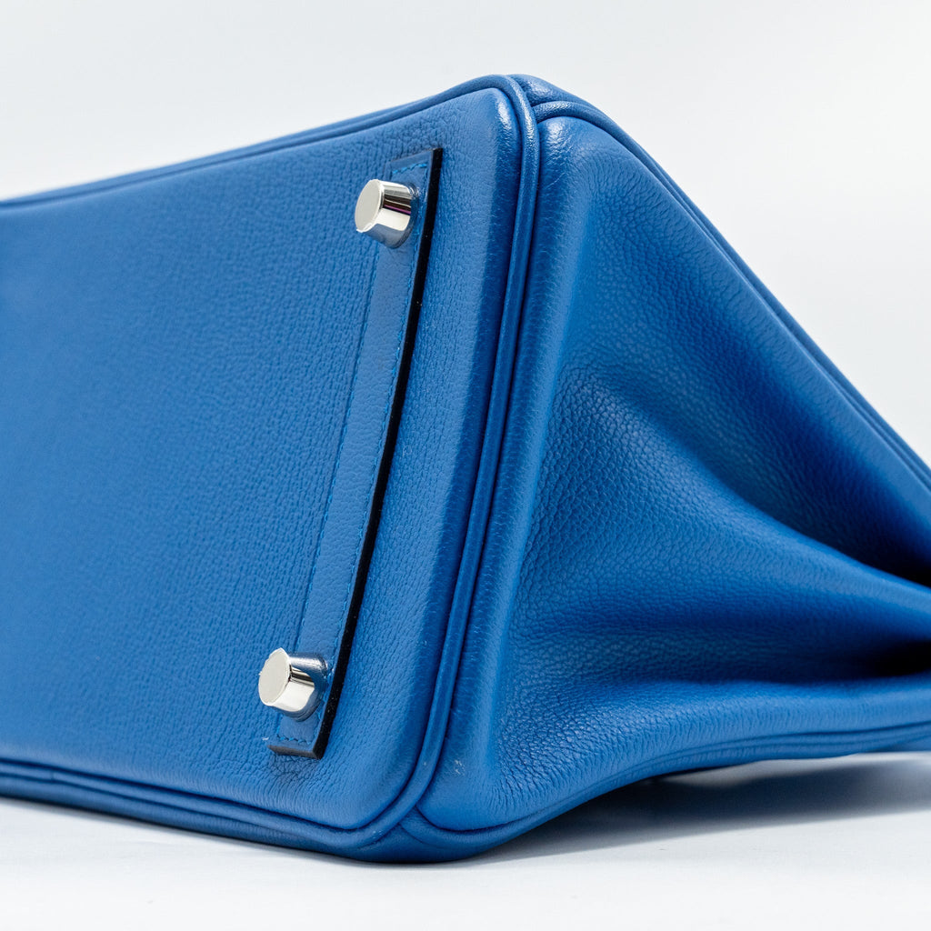 HERMES BIRKIN 25 TAURILLON NOVELLO I7 BLUE ZELLIGE SHW