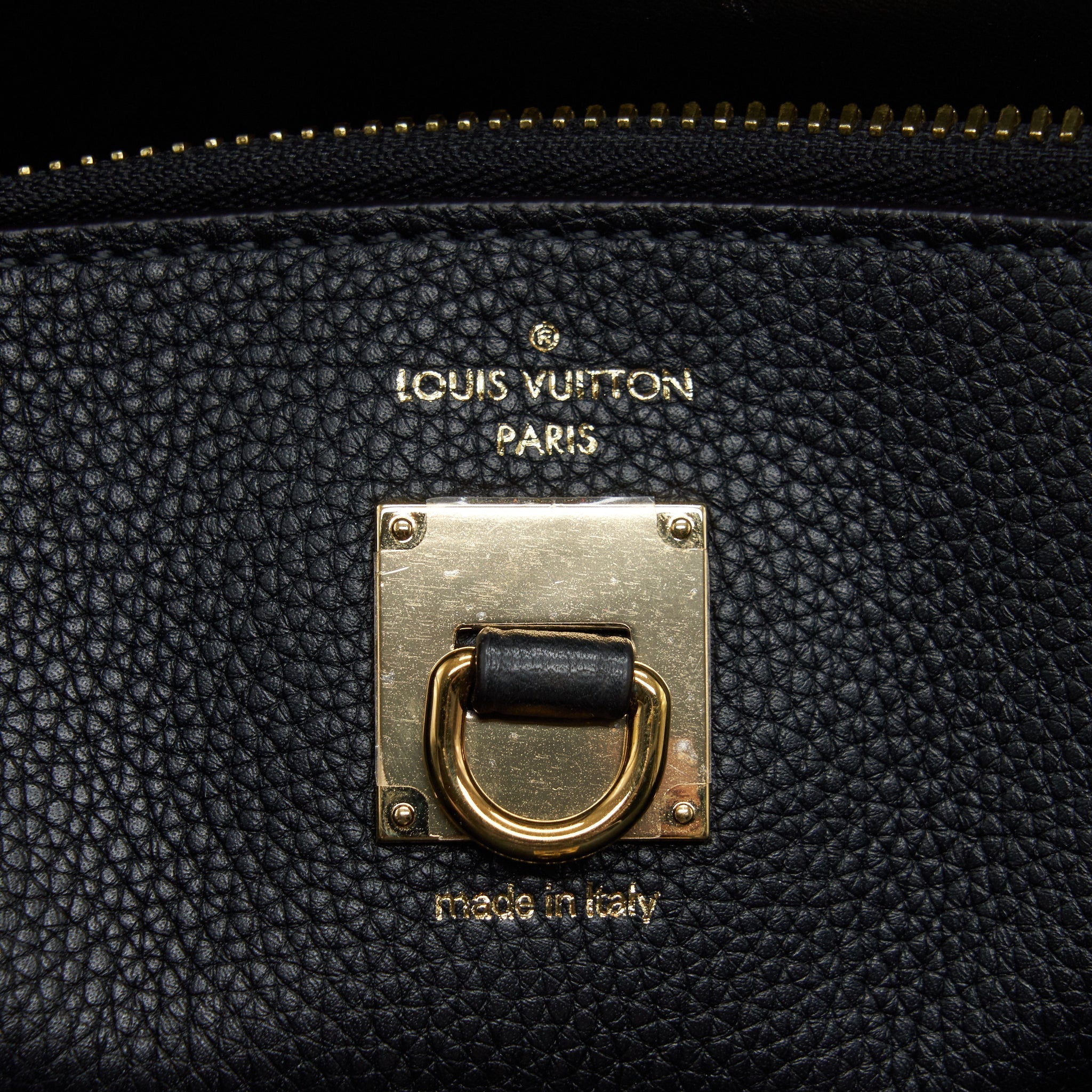 LOUIS VUITTON CITY STEAMER MM BLACK WITH AUTRES CUIRS LEATHER