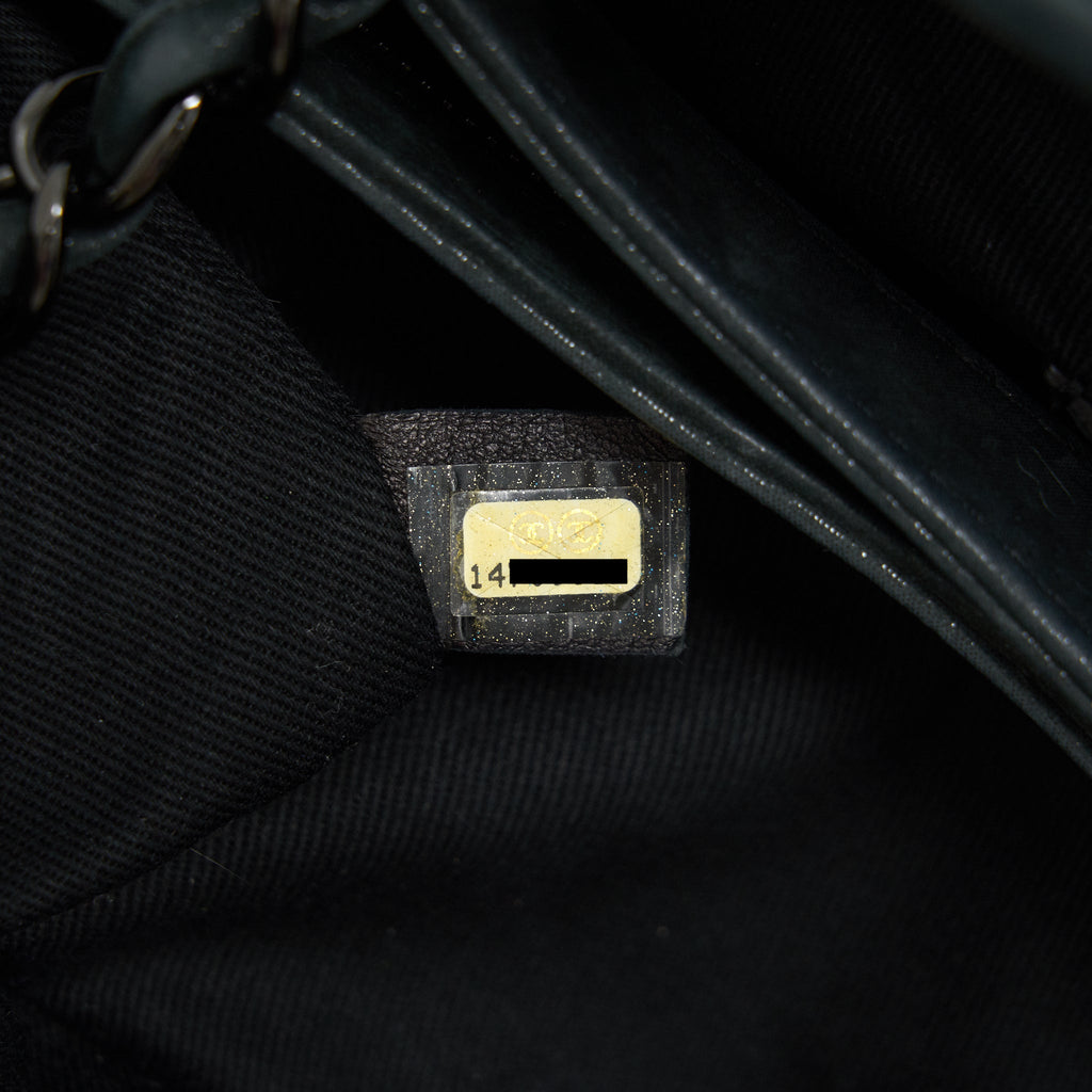CHANEL JUST MADEMOISELLE BOWLING BAG QUILTED LEATHER IN BLACK BHW