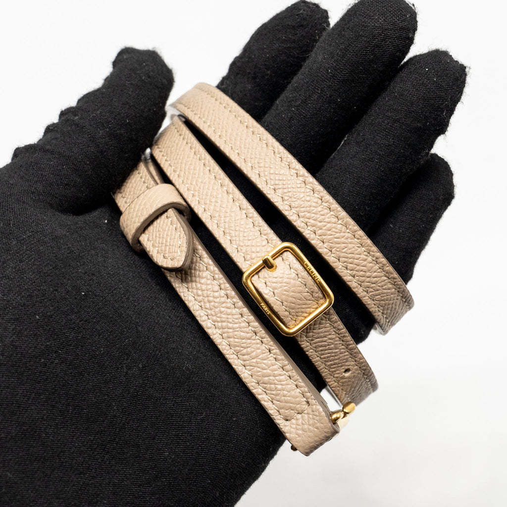 CELINE NANO BELT BAG GRAINED CALFSKIN BEIGE GHW