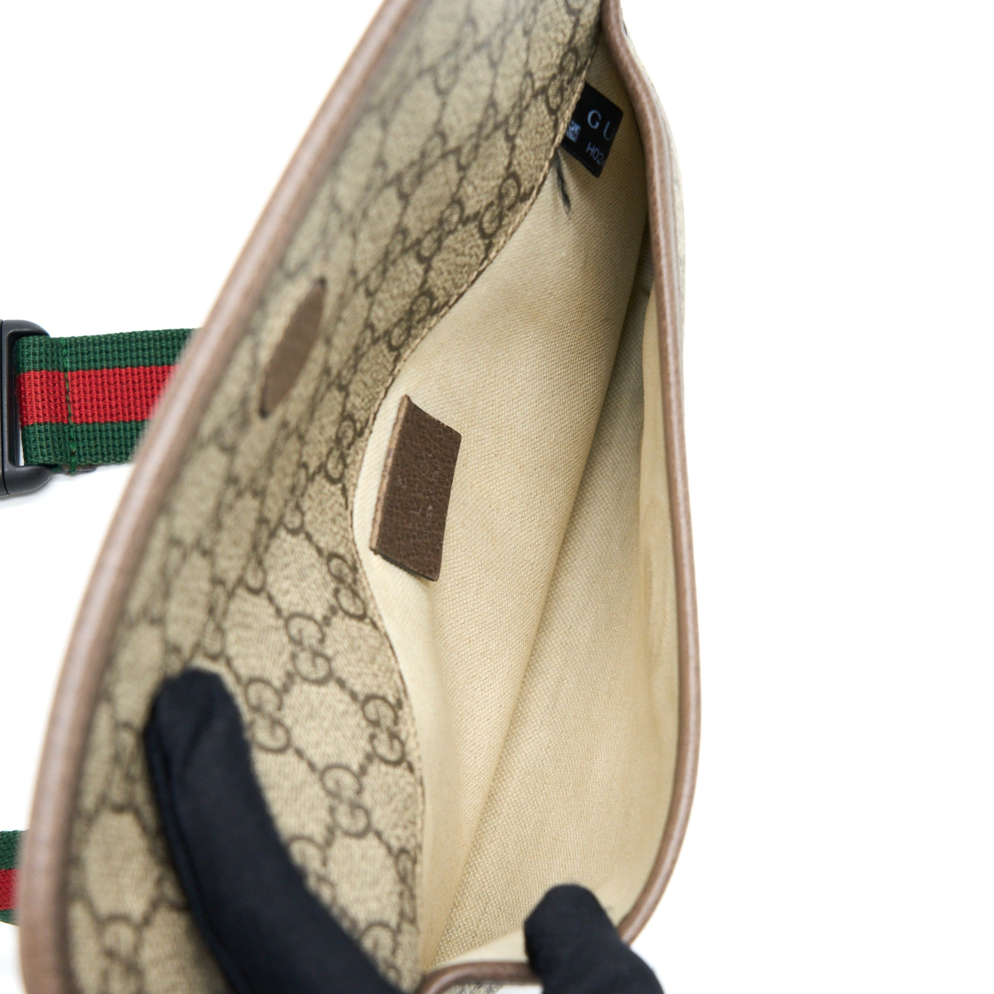 GUCCI NEO VINTAGE GG SUPREME BELT BAG CANVAS GHW