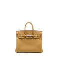 HERMES BIRKIN 25 TOGO U8 BRONZE/ T0 BLUE BRUME SHW