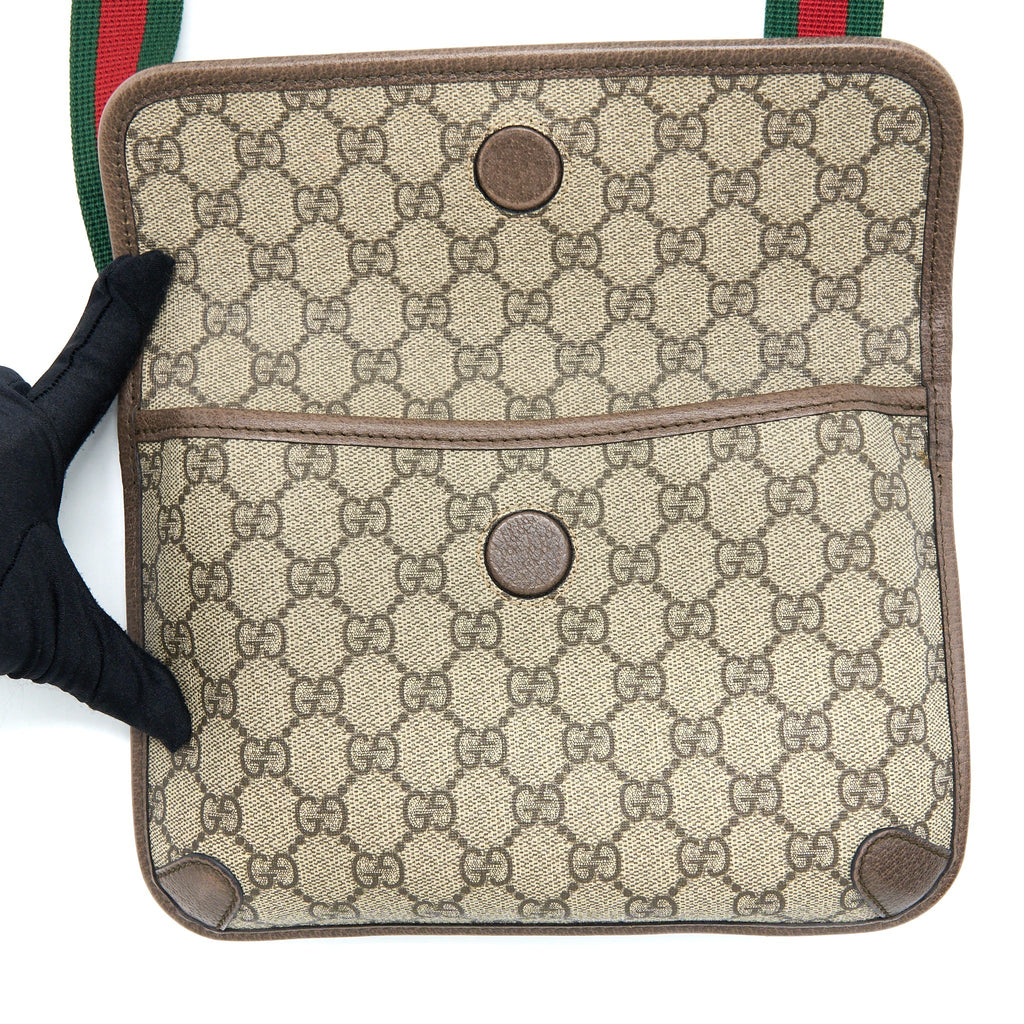 GUCCI NEO VINTAGE GG SUPREME BELT BAG CANVAS GHW