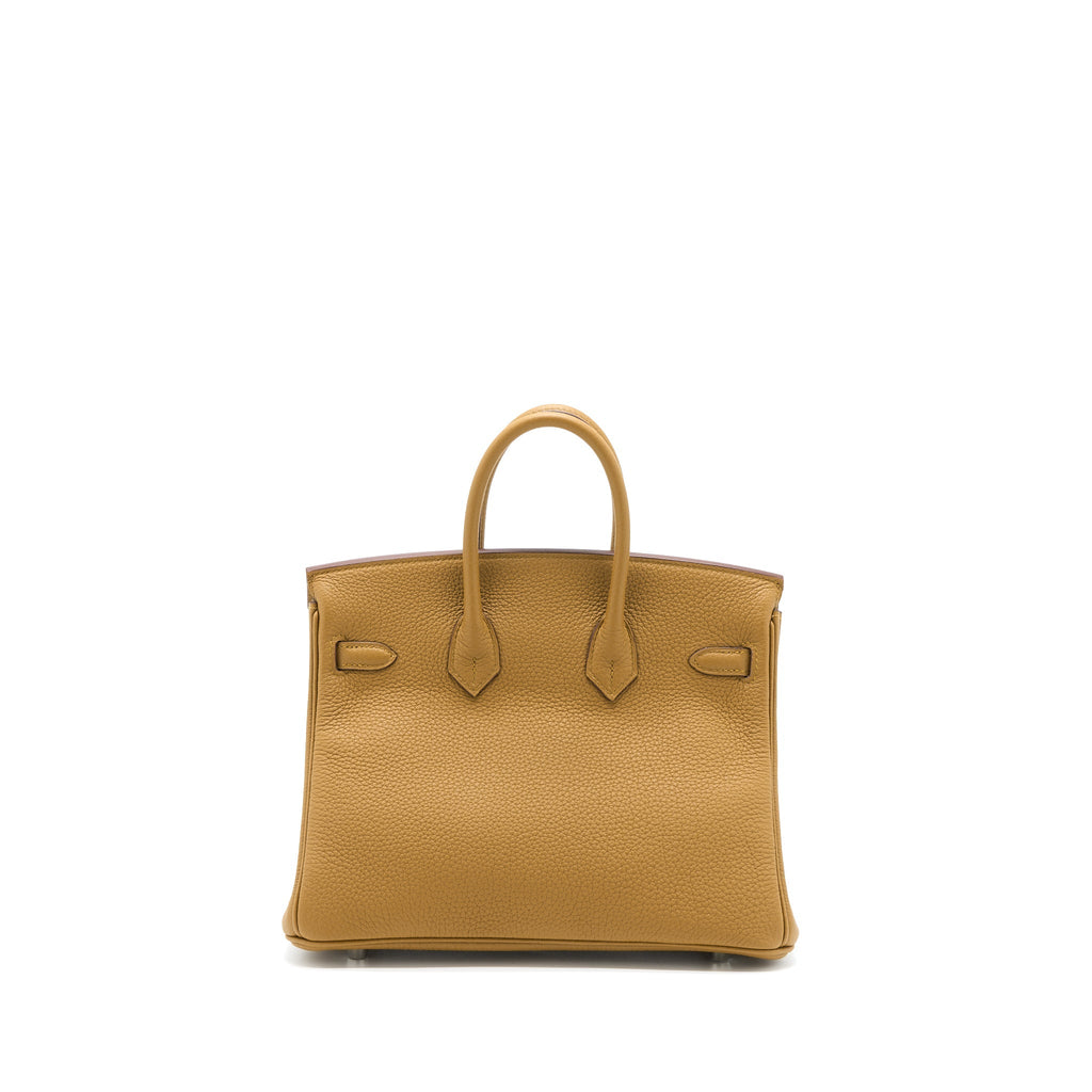 HERMES BIRKIN 25 TOGO U8 BRONZE/ T0 BLUE BRUME SHW
