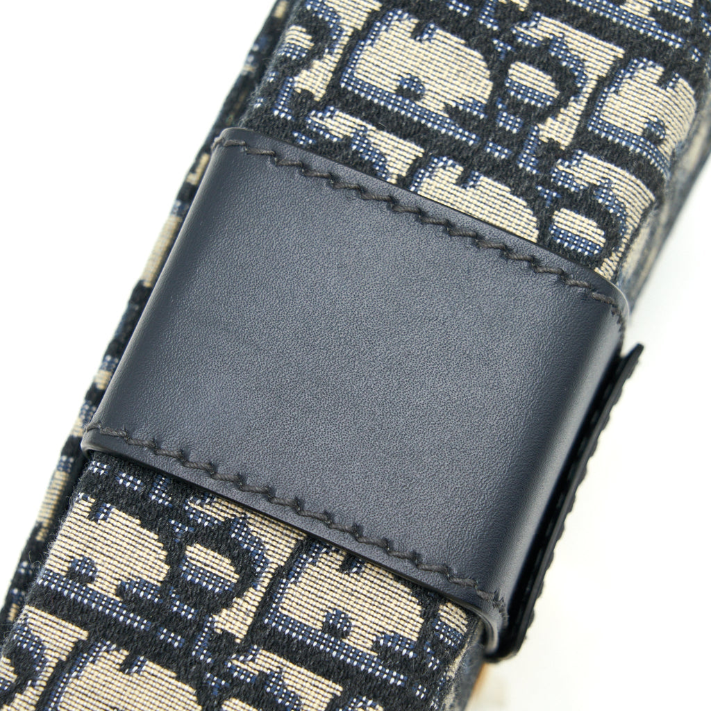 DIOR 30 MONTAIGNE BOX BAG BLUE OBLIQUE JACQUARD GHW