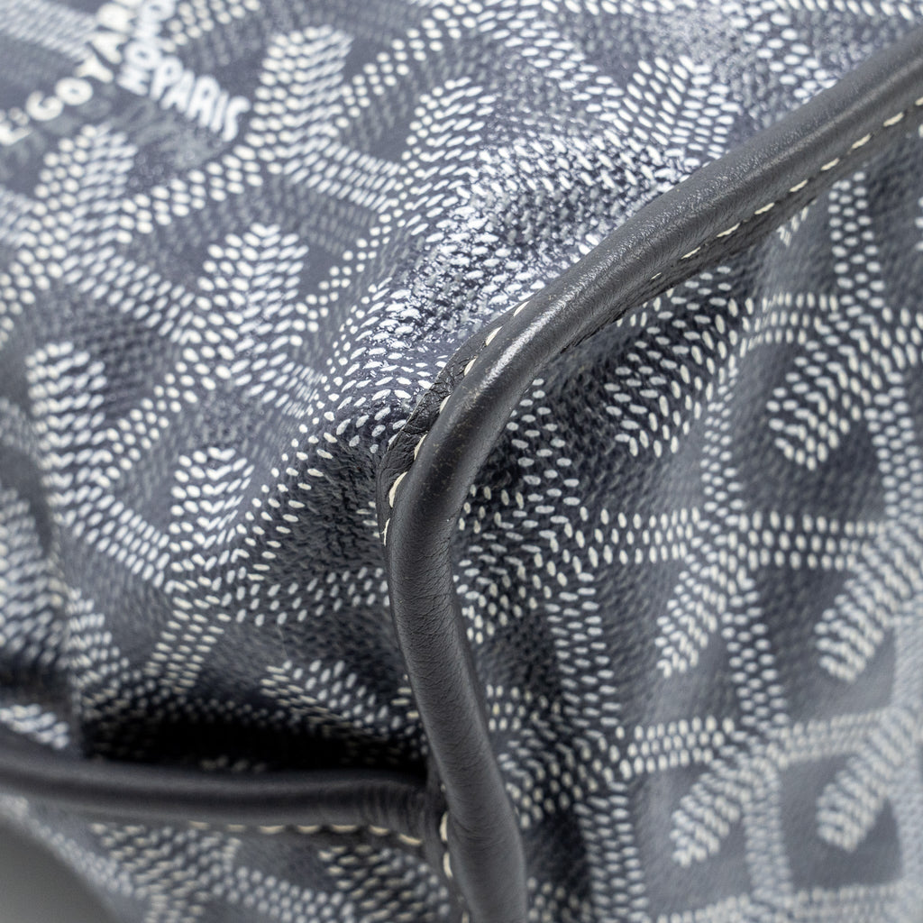 GOYARD MINI ANJOU TOTE BAG  GOYARDLINE CANVAS / LEATHER GREY SHW