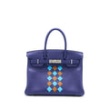 HERMES BIRKIN 30 TRESSAGE SWIFT BLEU/ENCRE SHW