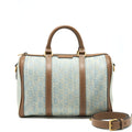 GUCCI GG DENIM BOSTON BAG WITH CROSS BODY STRAP