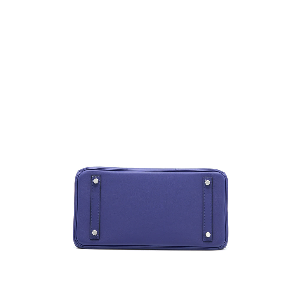 HERMES BIRKIN 30 TRESSAGE SWIFT BLEU/ENCRE SHW