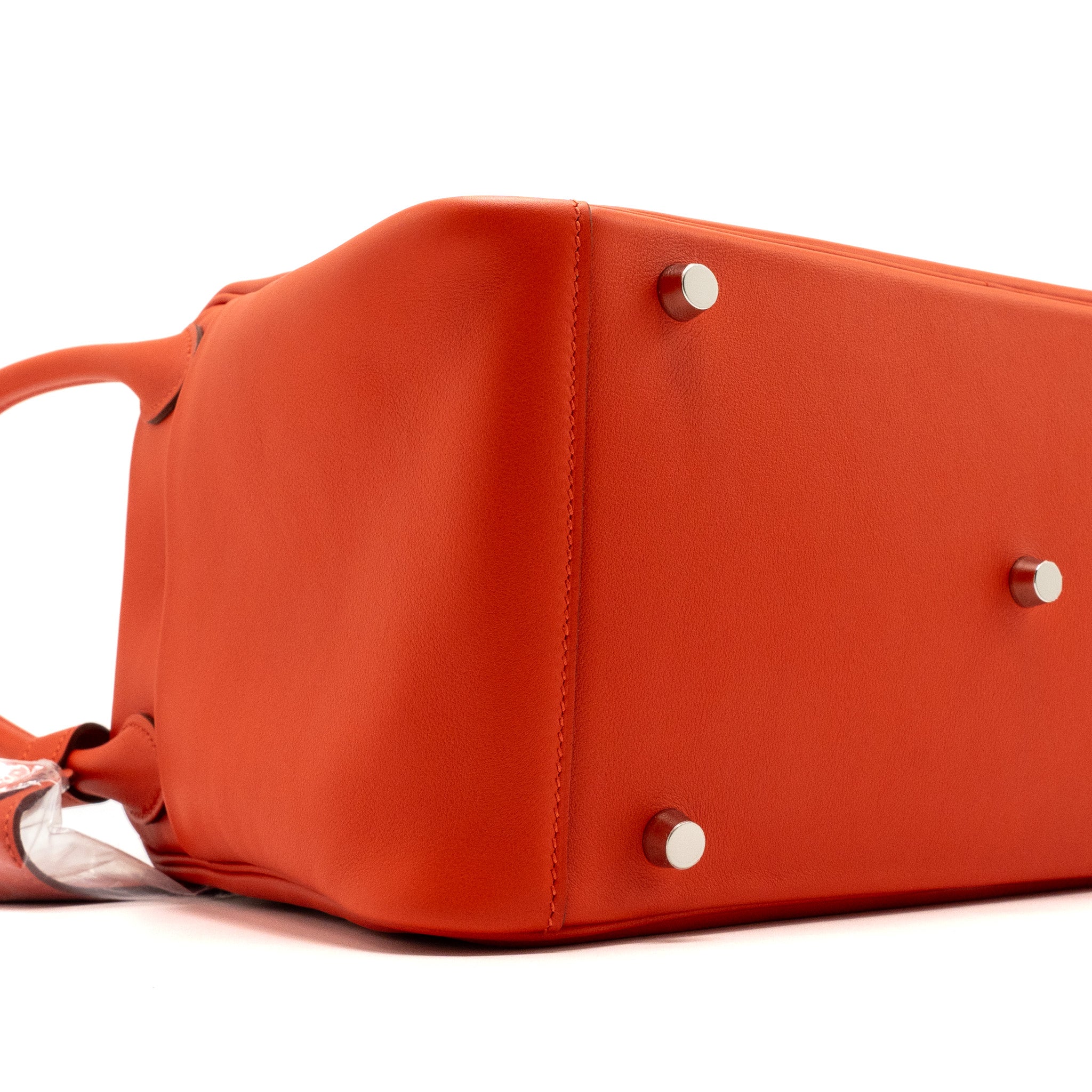 HERMES LINDY 30 SWIFT LEATHER RED SHW