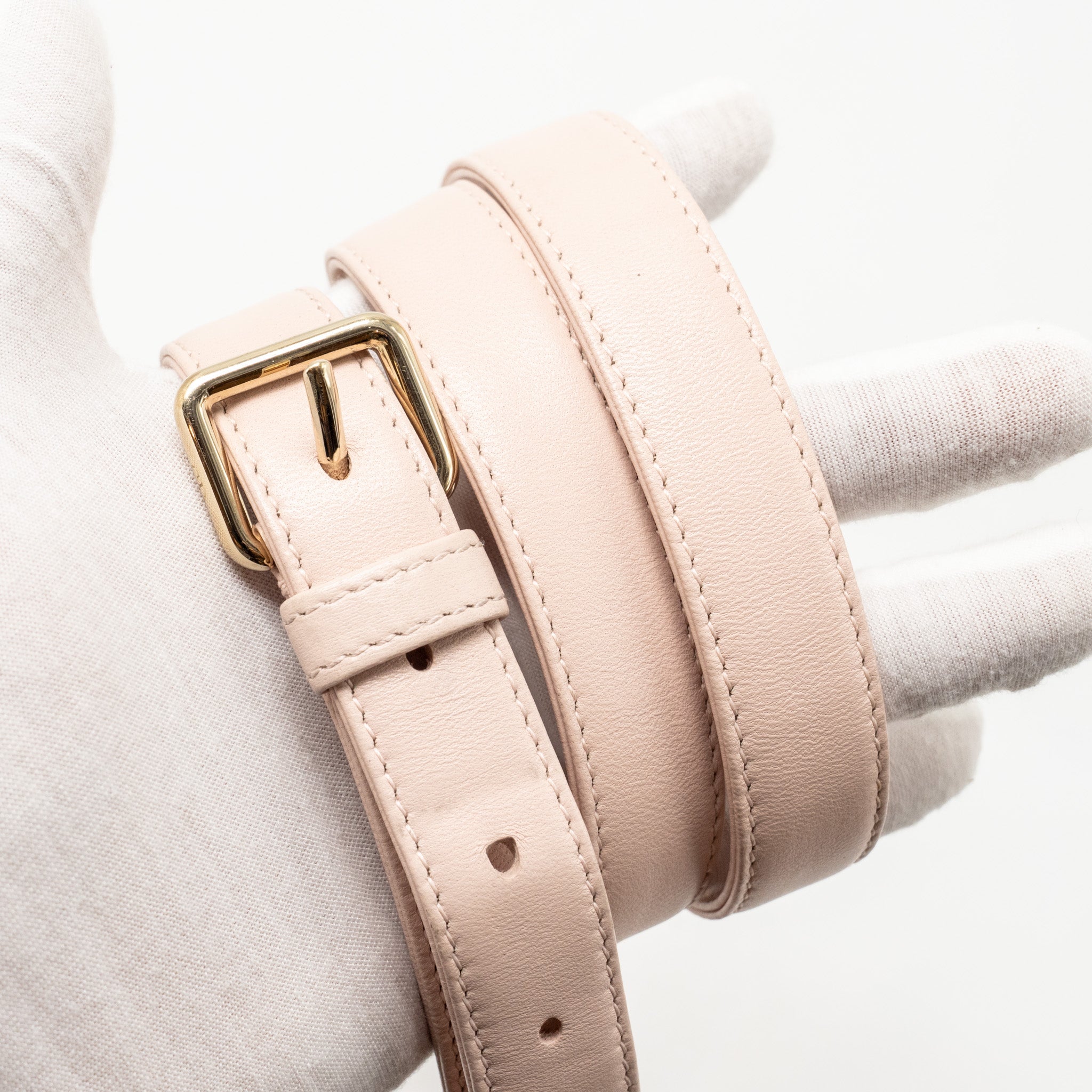 DIOR MEDIUM LADY DIOR LAMBSKIN LIGHT PINK LGHW