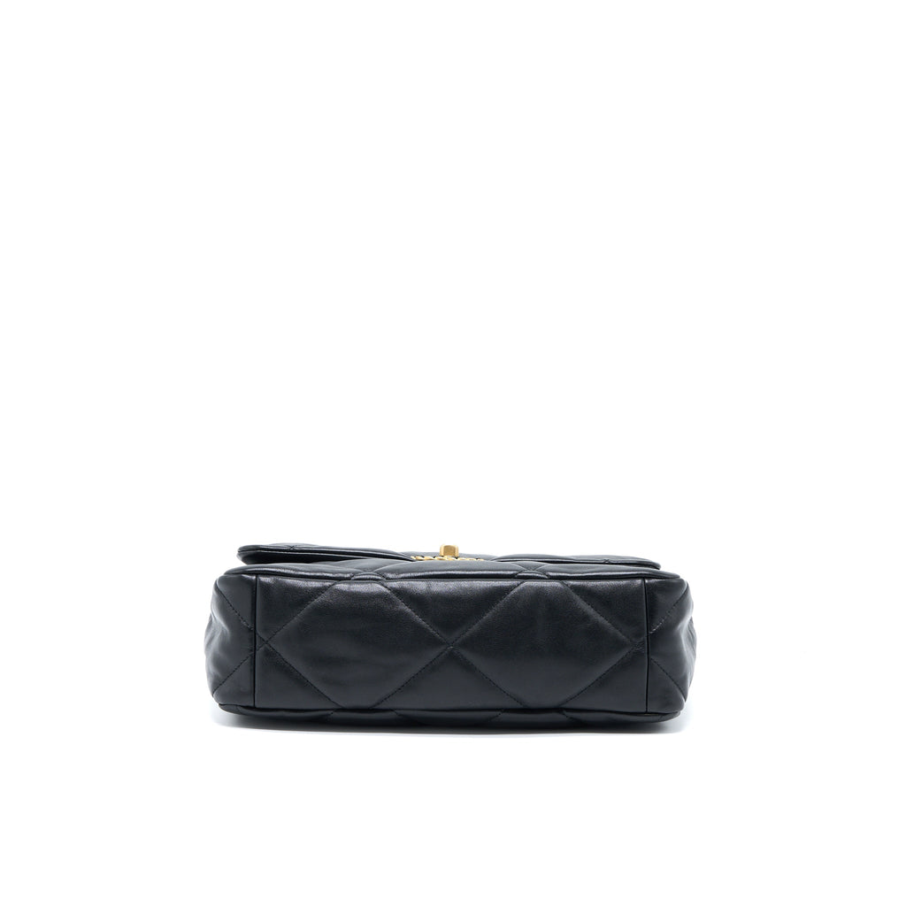 CHANEL MEDIUM 19 BAG GOATSKIN BLACK MULTICOLOUR HARDWARE