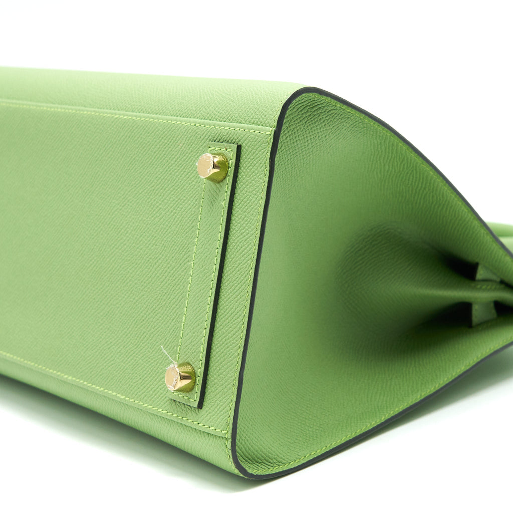 HERMES BIRKIN 30 SELLIER VERT CRIQUET GHW EPSOM LEATHER