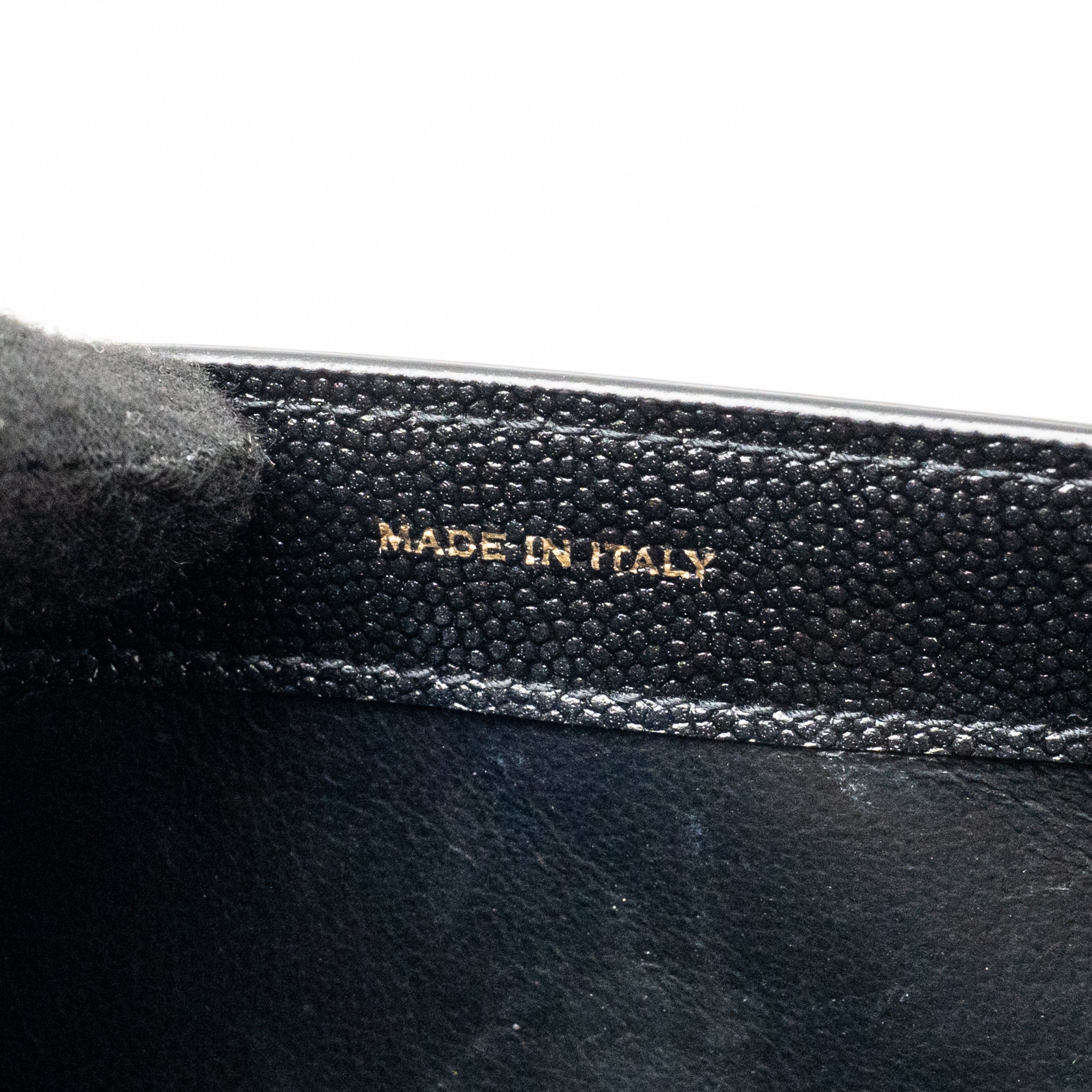 SAINT LAURENT/YSL MINI UPTOWN CROSSBODY BAG CALFSKIN BLACK GHW