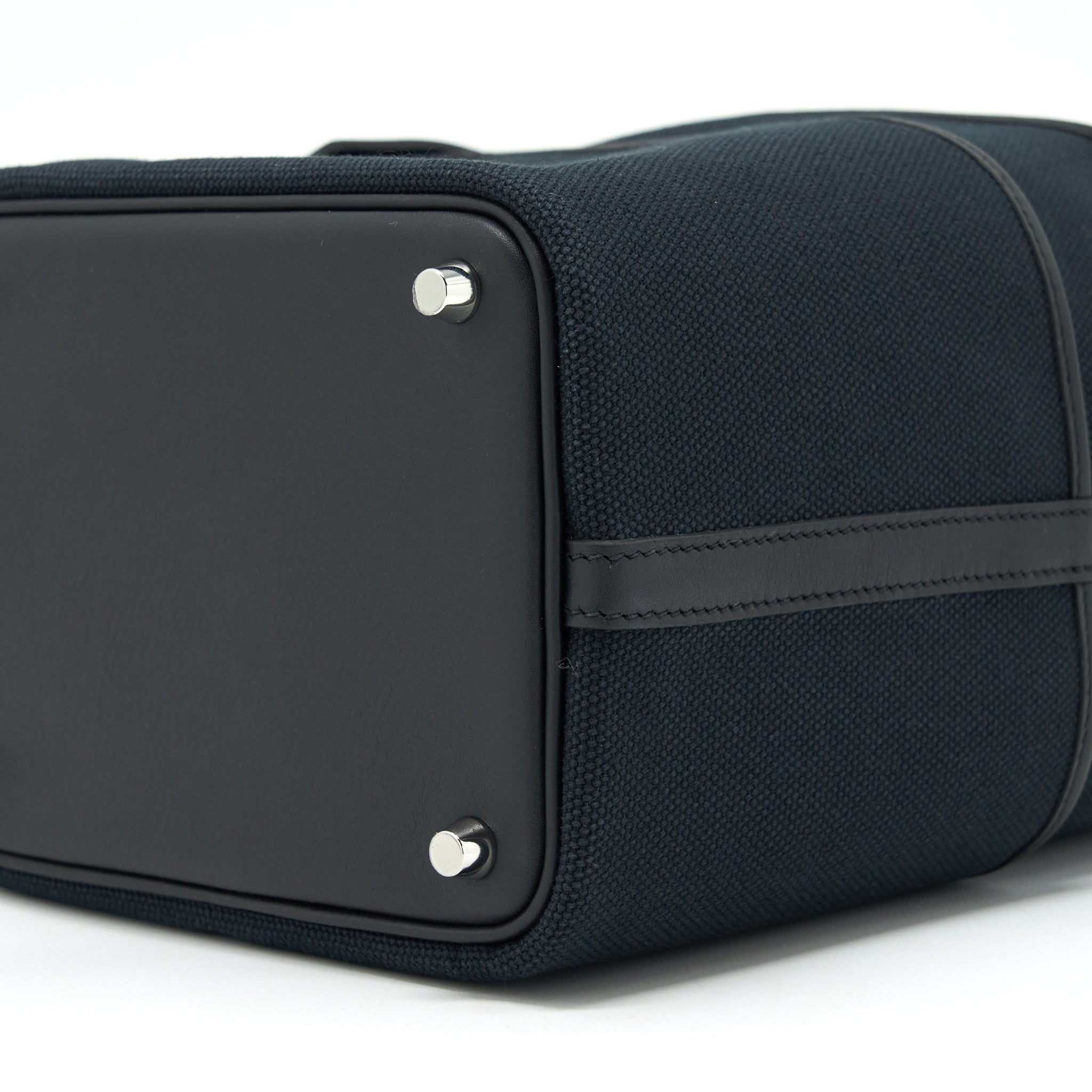 HERMES PICOTIN CARGO 18 SWIFT AND TOILE CANVAS BLACK SHW