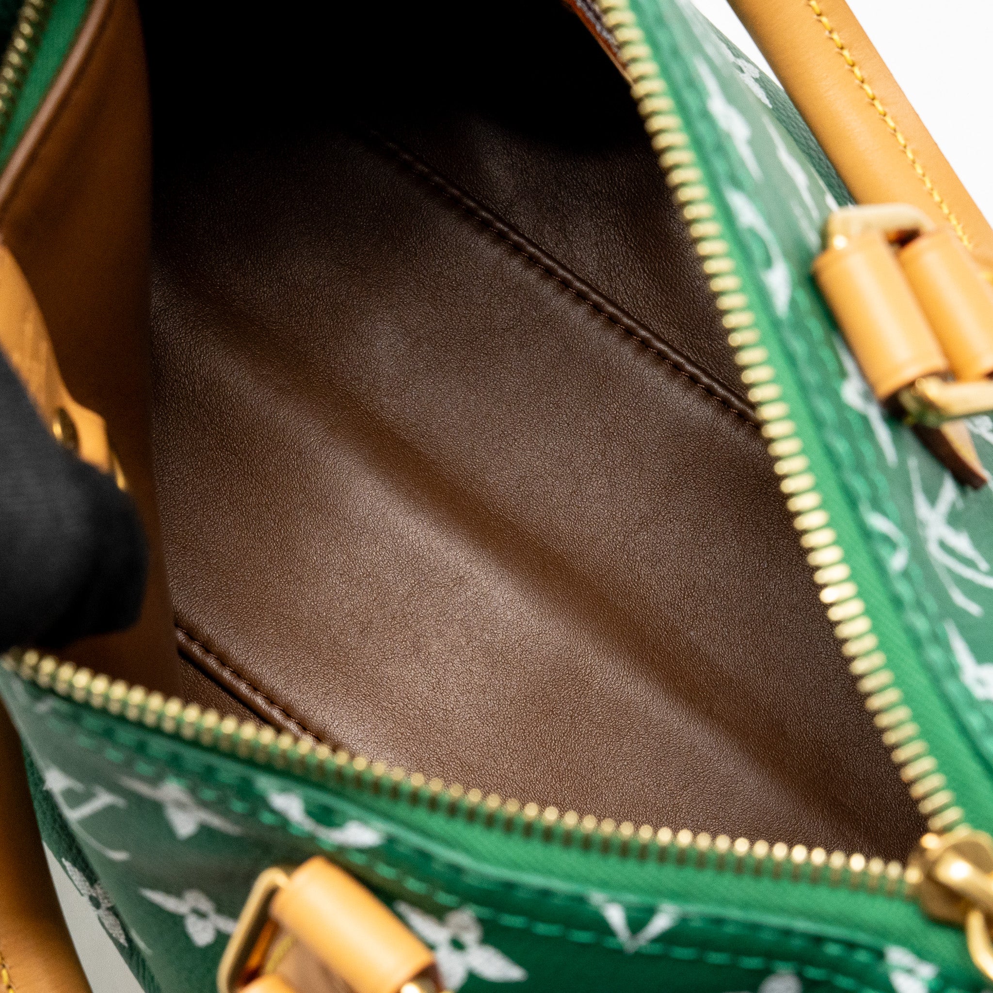 LOUIS VUITTON SPEEDY P9 BANDOULIERE 25 SOFT CALFSKIN GREEN GHW