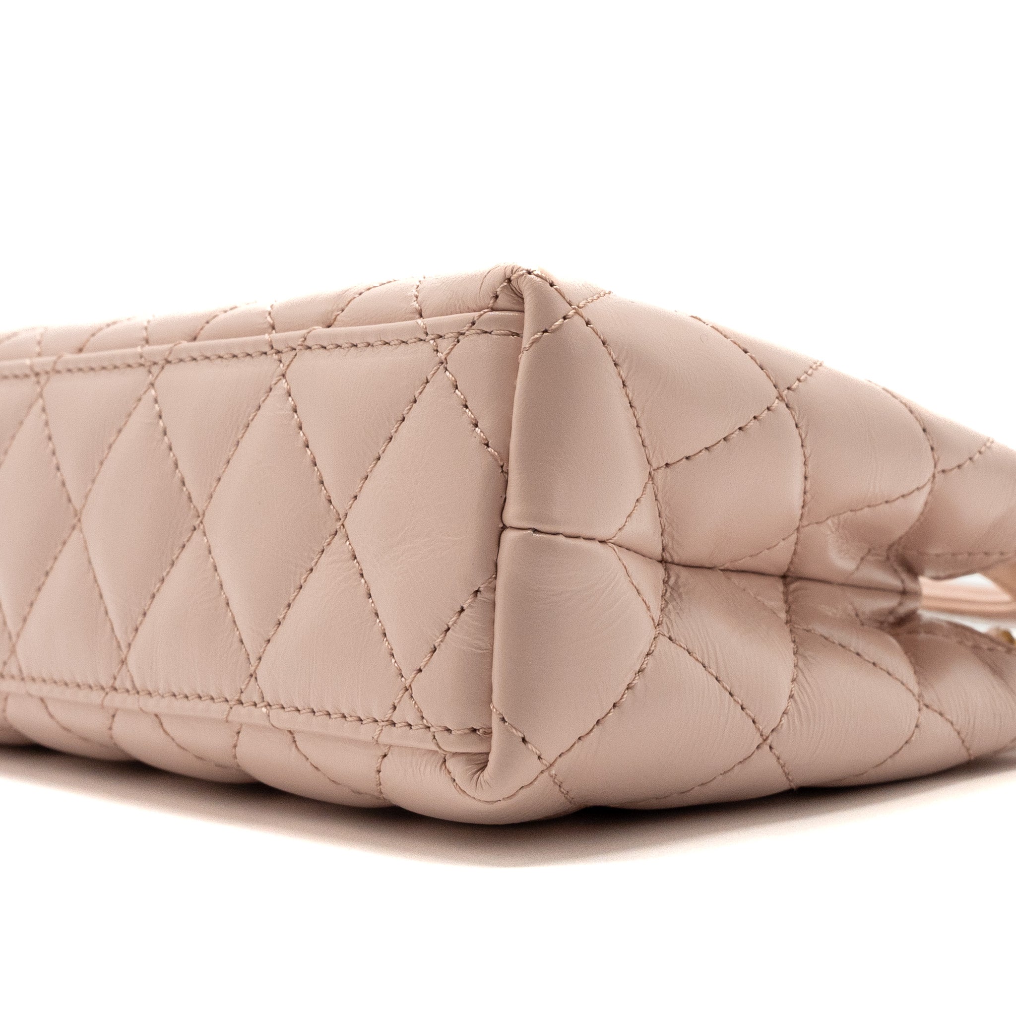 CHANEL 23K MINI SHOPPING BAG CALFSKIN LIGHT PINK GHW(MICROCHIP)