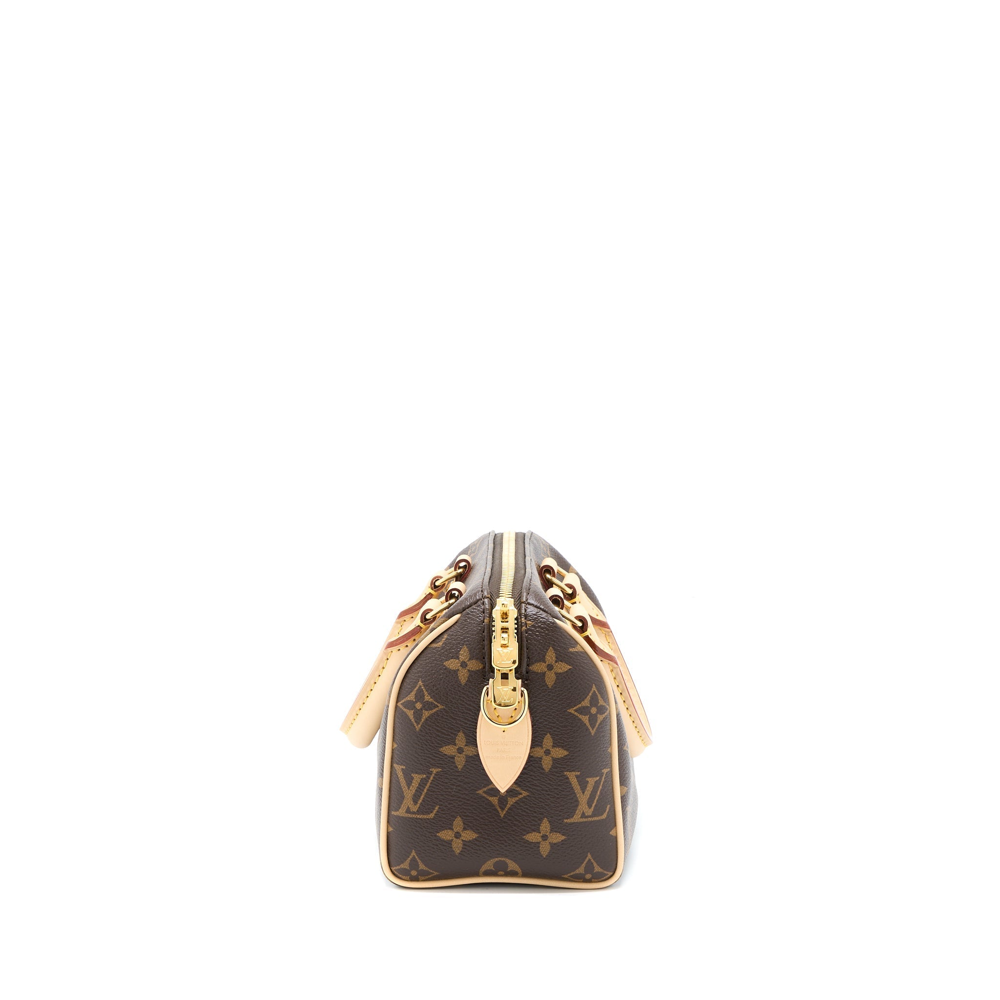 LOUIS VUITTON SPEEDY BANDOULIERE 20 MONOGRAM CANVAS BLACK STRAP