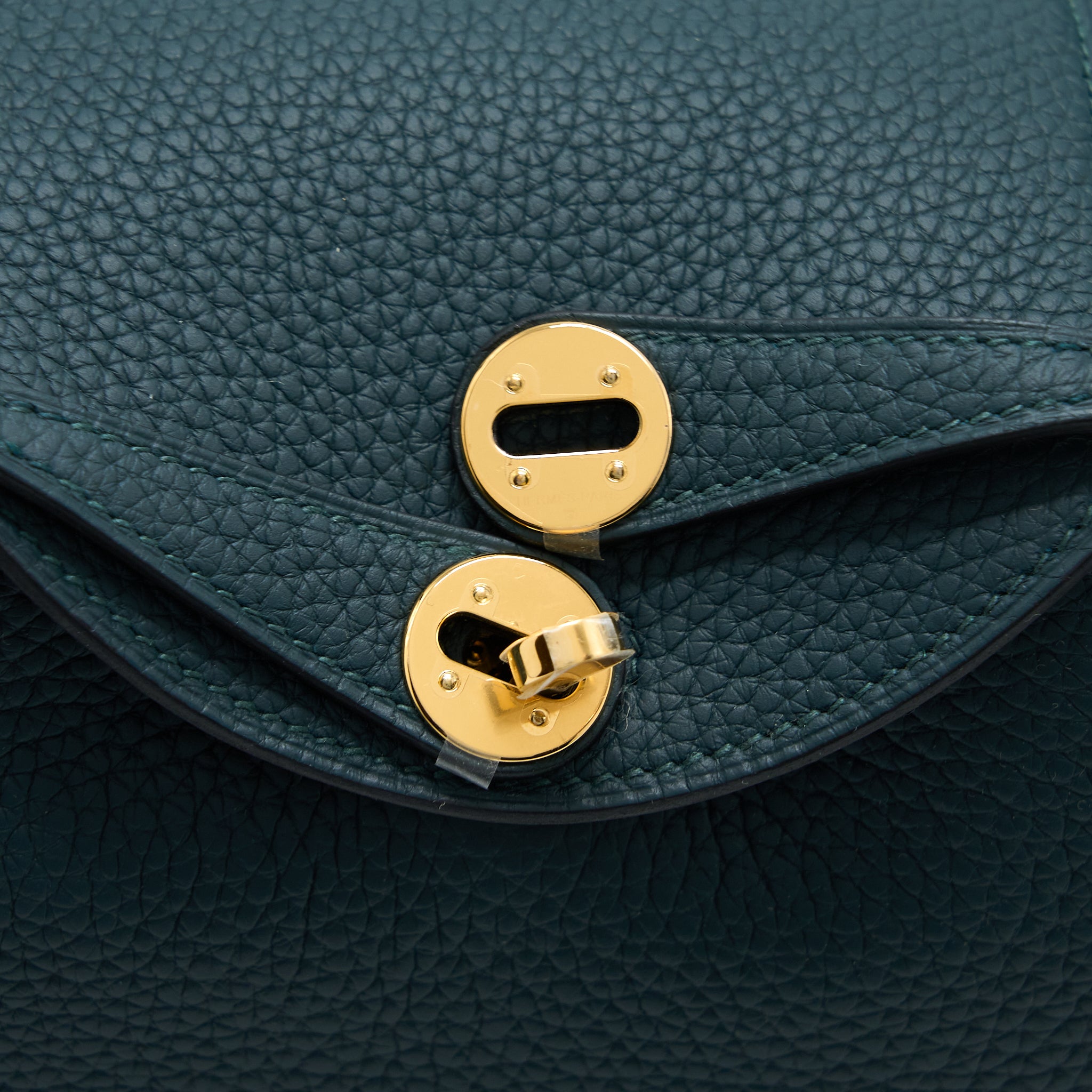 HERMES MINI LINDY CLEMENCE 6O VERT CYPRES GHW