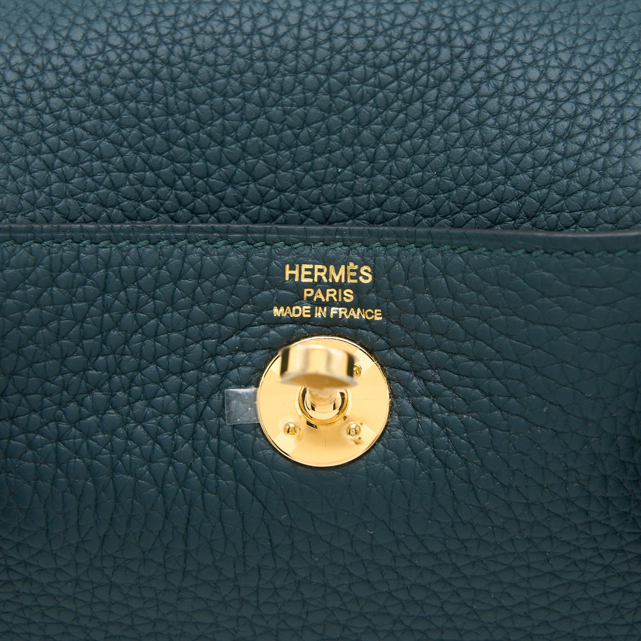 HERMES MINI LINDY CLEMENCE 6O VERT CYPRES GHW