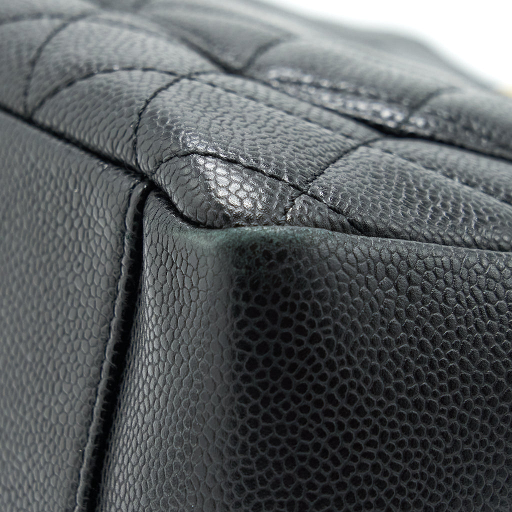 CHANEL GRAND SHOPPING TOTE CAVIAR BLACK GHW