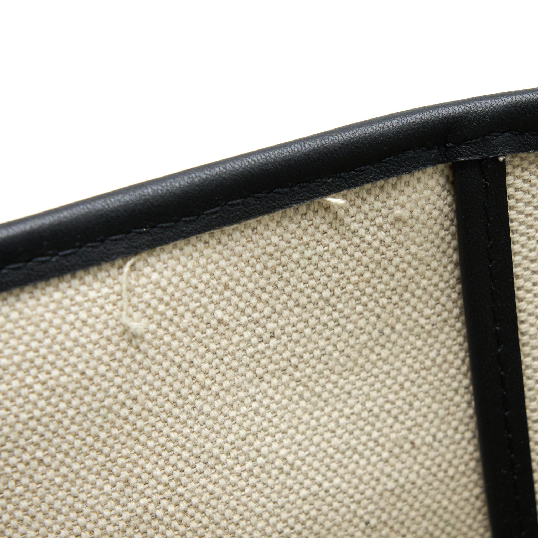 BOTTEGA VENETA LARGE ARCO TOTE CANVAS NATURAL / BLACK