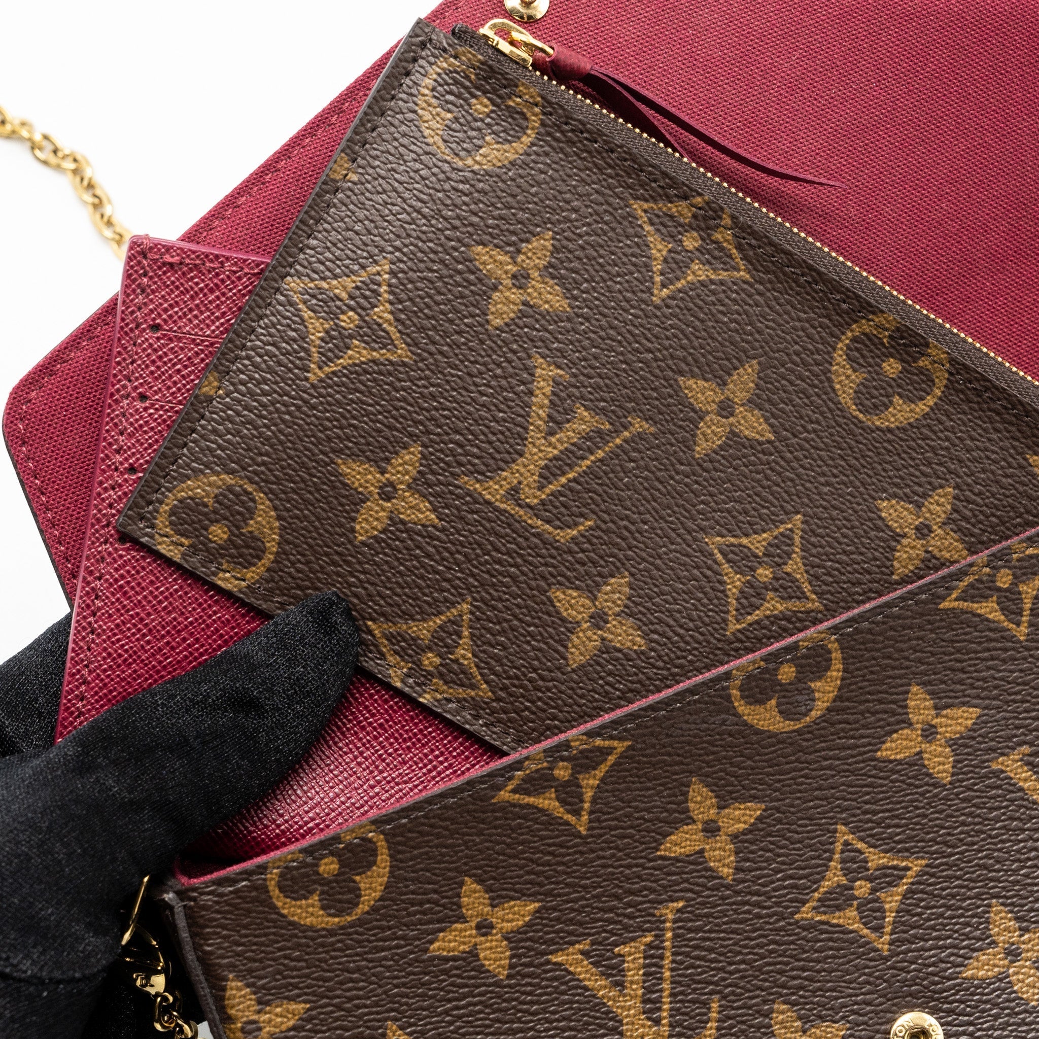 LOUIS VUITTON FELICIE POCHETTE MONOGRAM CANVAS GHW