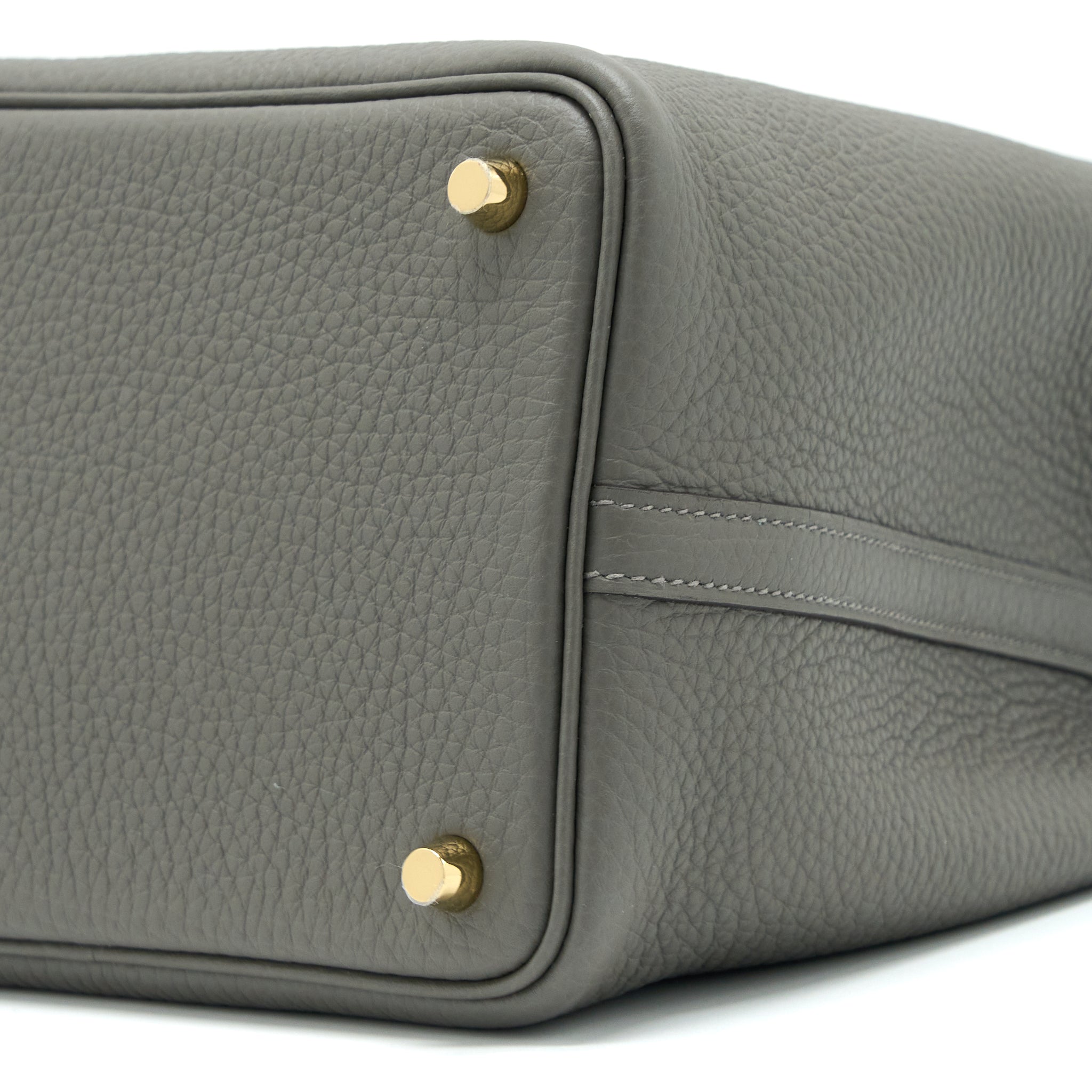 HERMES PICOTIN 18 LOCK BAG CLEMENCE 0L GRIS MEYER GHW