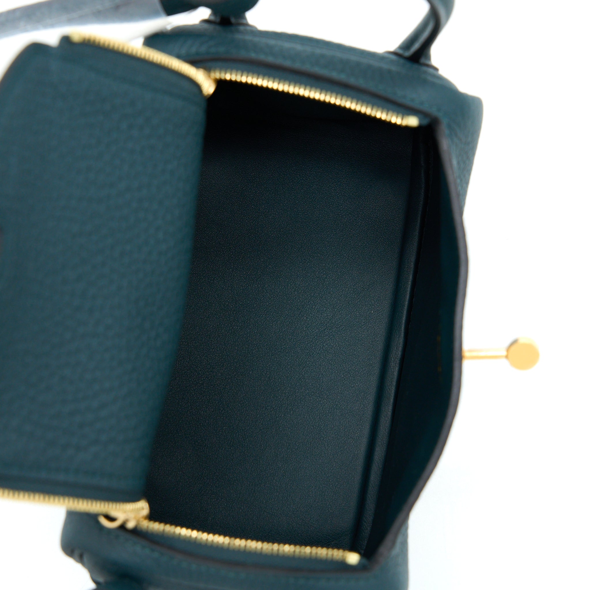 HERMES MINI LINDY CLEMENCE 6O VERT CYPRES GHW