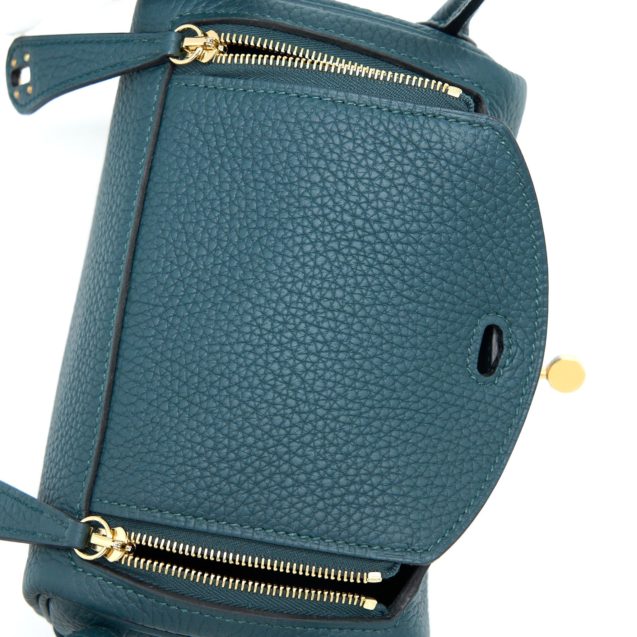HERMES MINI LINDY CLEMENCE 6O VERT CYPRES GHW