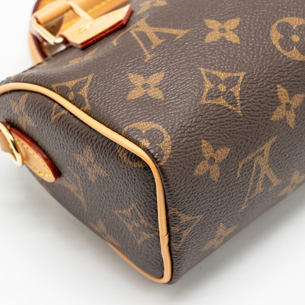 LOUIS VUITTON NANO SPEEDY MONOGRAM CANVAS GHW