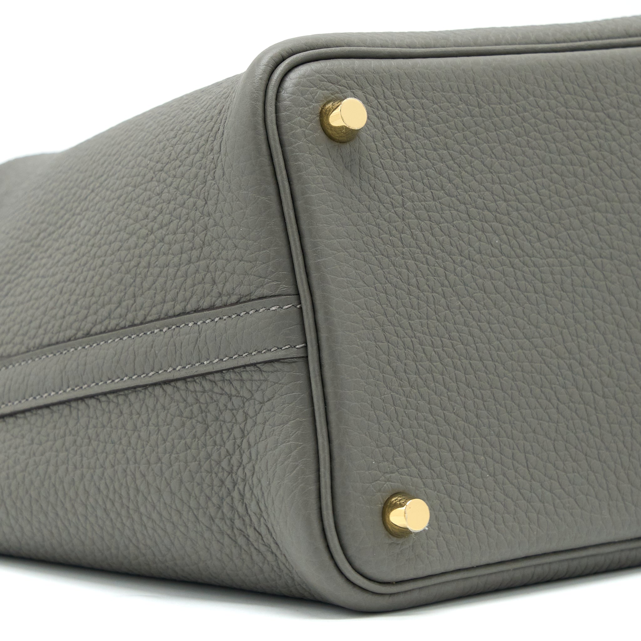 HERMES PICOTIN 18 LOCK BAG CLEMENCE 0L GRIS MEYER GHW