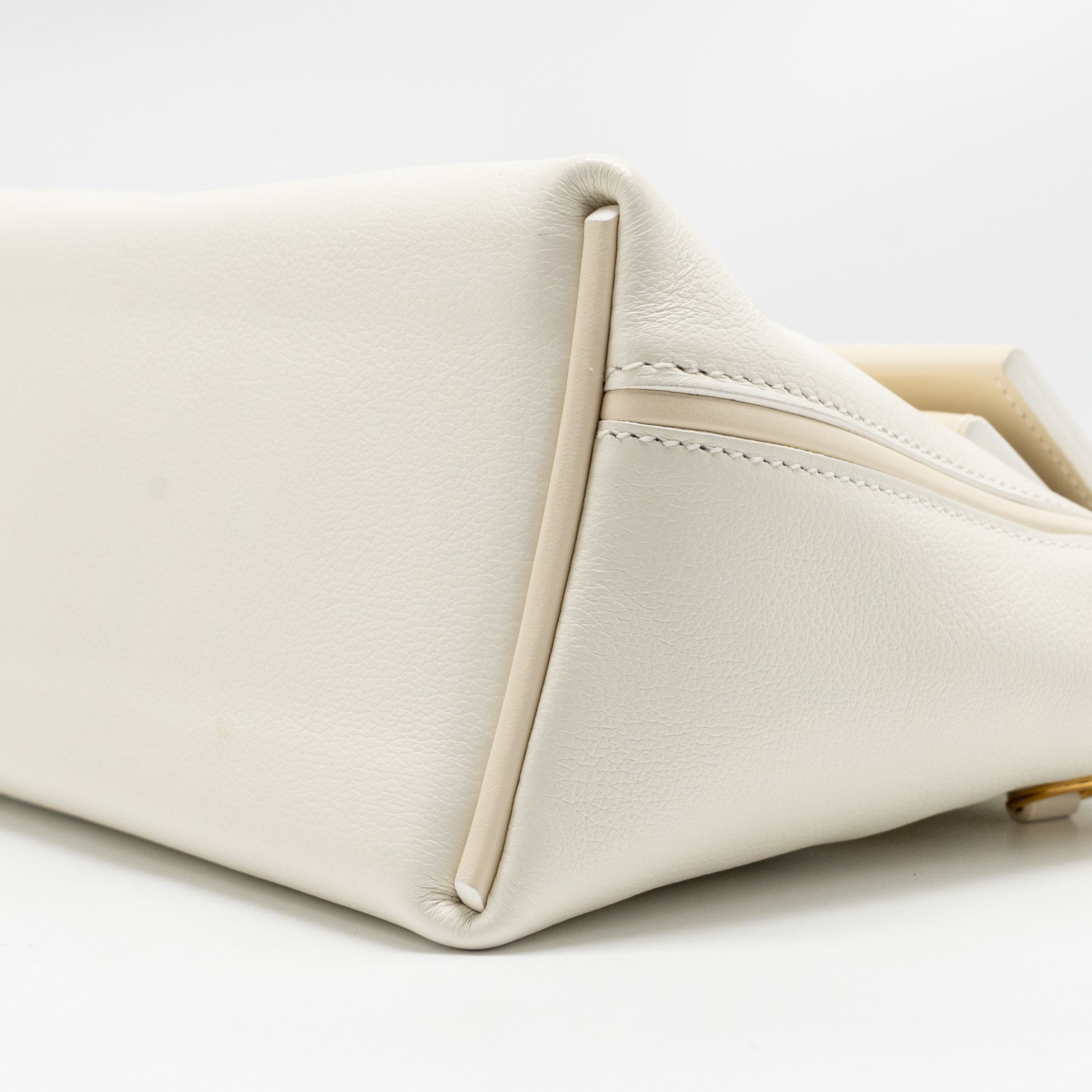 HERMES MINI 2424 24/24-21 BAG EVERCOLOR/SWIFT BLANC/NATA GHW