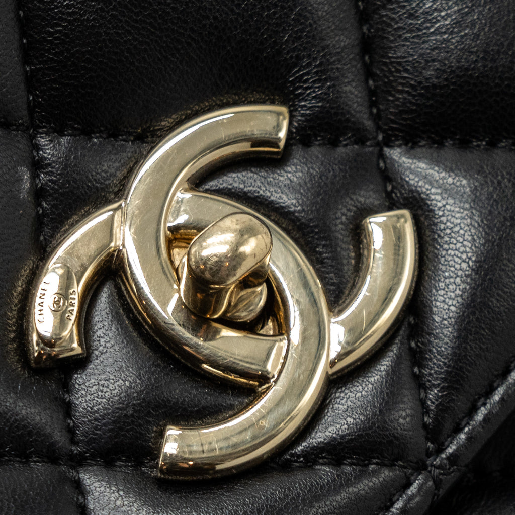 CHANEL MEDIUM TRENDY CC LAMBSKIN BLACK GHW