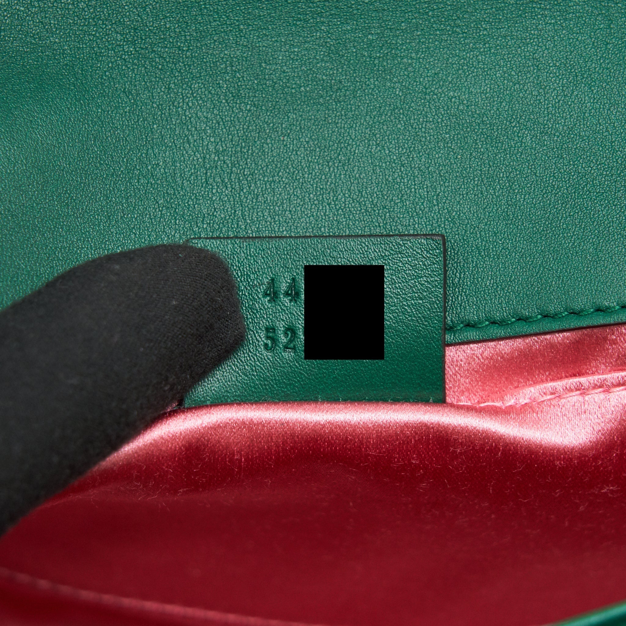 GUCCI MINI MARMONT BAG VELVET GREEN GHW
