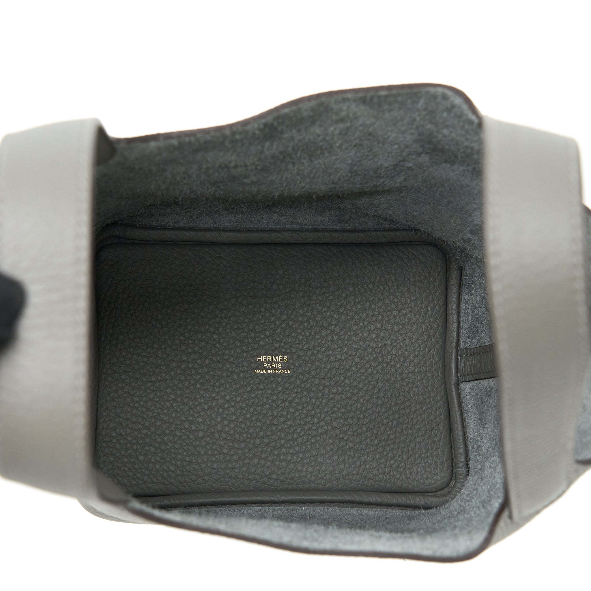 HERMES PICOTIN 18 LOCK BAG CLEMENCE 0L GRIS MEYER GHW