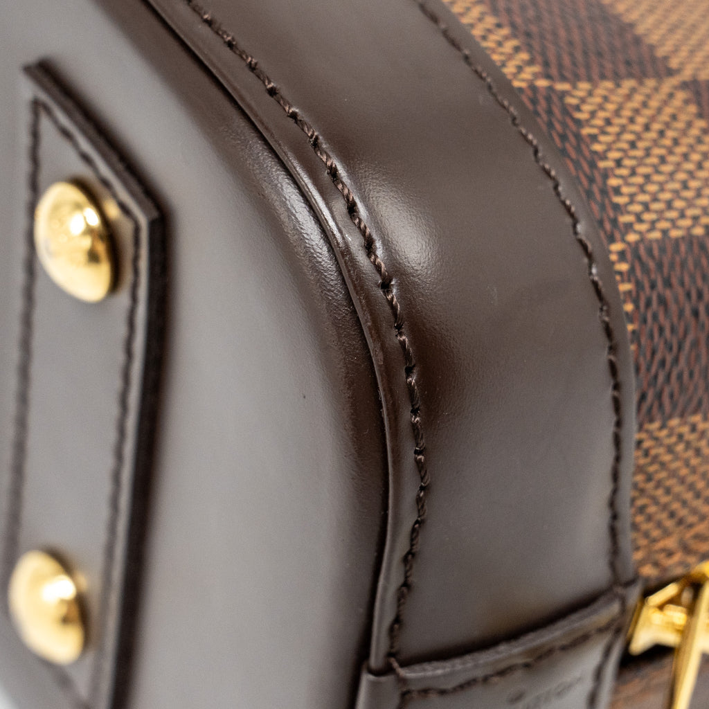 LOUIS VUITTON ALMA BB DAMIER EBENE CANVAS GHW