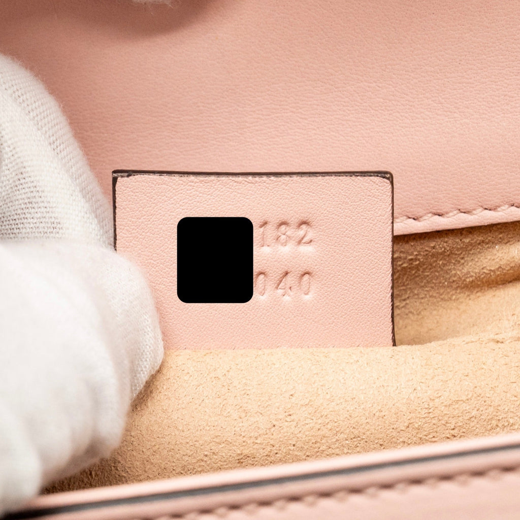 GUCCI PADLOCK CHAIN BAG CRYSTAL STARS CALFSKIN PINK GHW