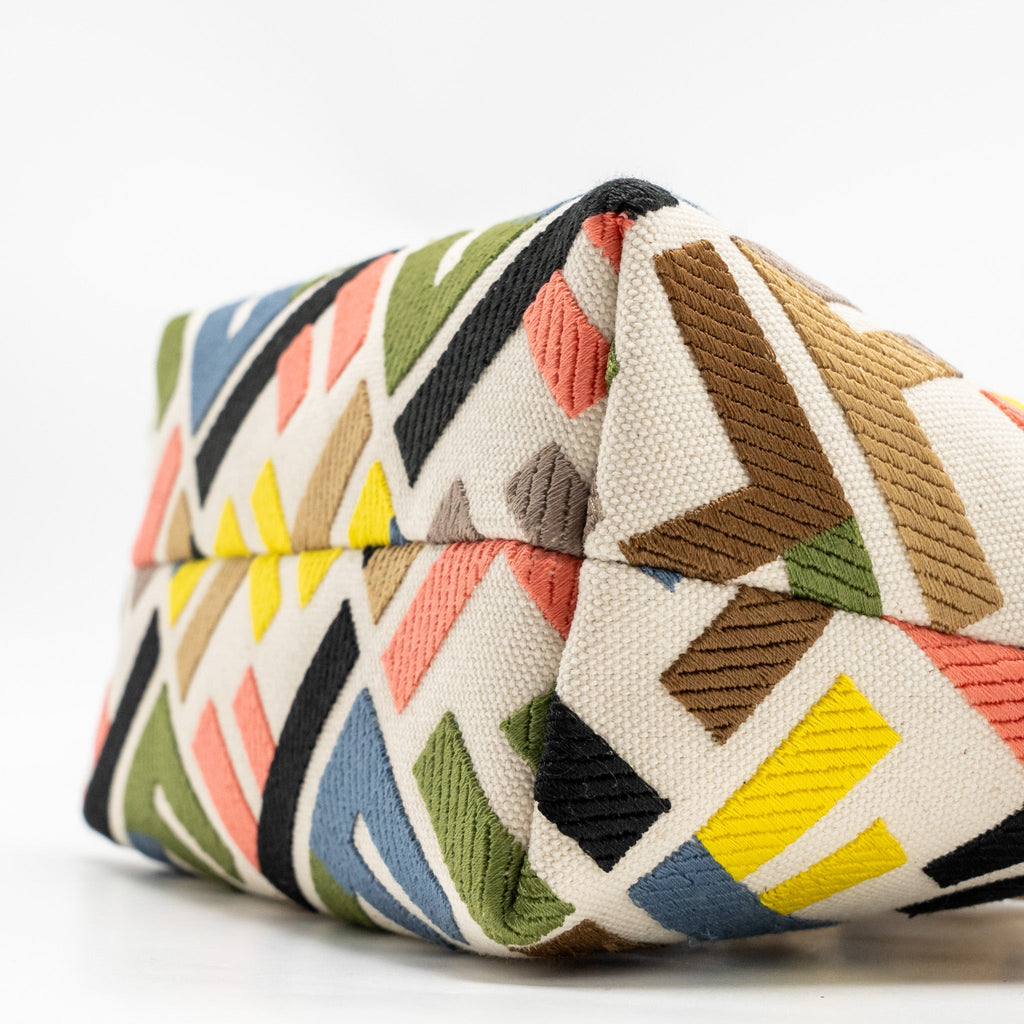 FENDI BY THE WAY MINI BAG EMBROIDERED FF CANVAS MULTICOLOUR GHW